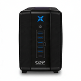 No Break UPS Interactivo 750VA/375W 8 Contactos AVR Batería 12V 7AH Chicago Digital Power CDP R-UPR758