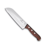 Cuchillo Santoku Wood de 17 cm Filo con Alvéolos Estilo Japonés 6.8520.17G - SILYMX