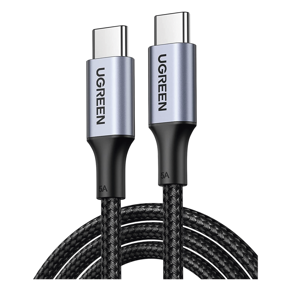 Cable USB-C a USB-C 1m (3.3ft) Carga Rápida 100W 480 Mbps Nylon Trenzado PD3.0 QC4.0 UGREEN 70427 - Imagen 1