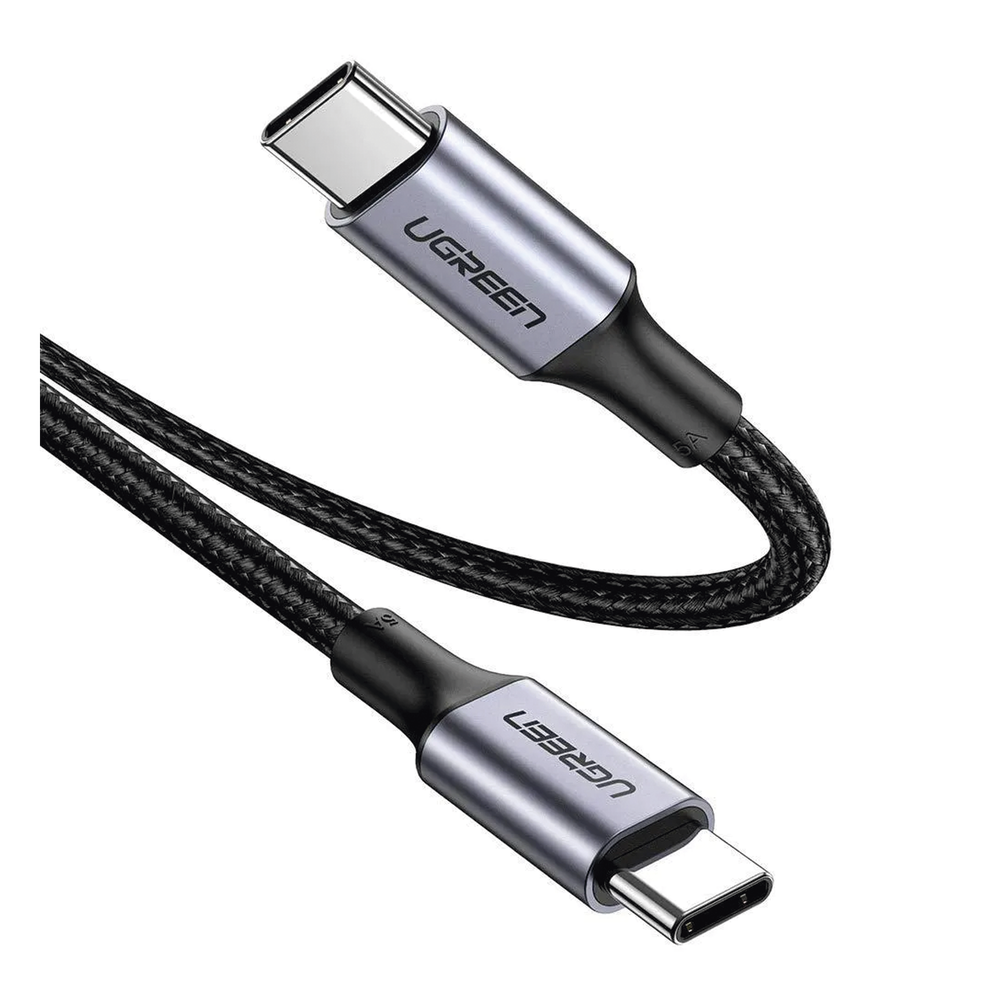 Cable USB-C a USB-C 1m (3.3ft) Carga Rápida 100W 480 Mbps Nylon Trenzado PD3.0 QC4.0 UGREEN 70427 - Imagen 2