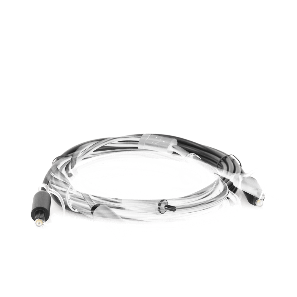 Cable Óptico Toslink S/PDIF de Alta Calidad para Audio Digital 3 Metros Tapa de Protección Dolby 7.1 Canales Diseño Durable Plug & Play Color Negro 70893 - SILYMX