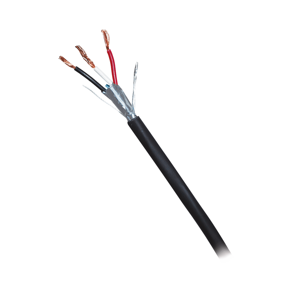 Bobina de cable Viakon 3x18 AWG Blindado 305 Metros Negro 71-12 - SILYMX