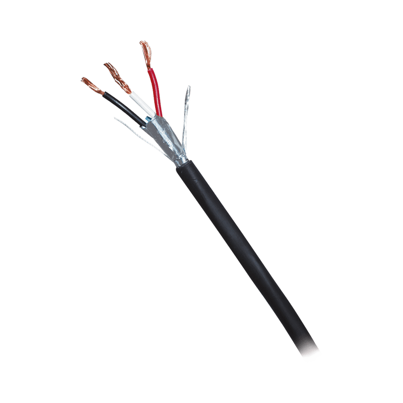 Bobina de cable Viakon 3x18 AWG Blindado 305 Metros Negro 71-12 - SILYMX