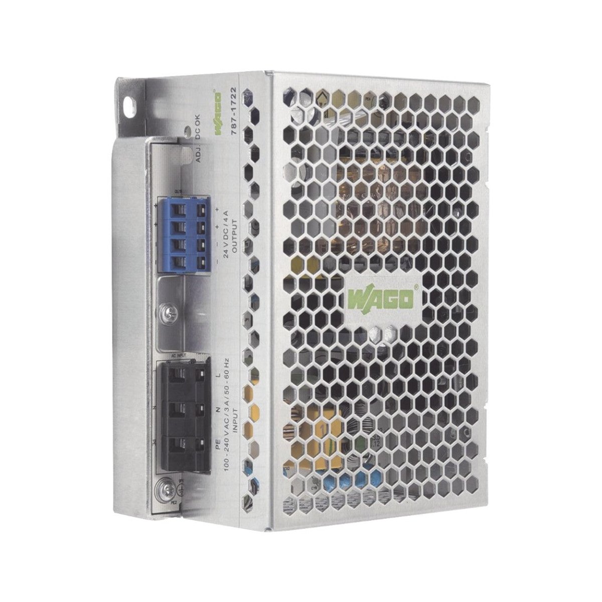 Fuentes de PoderWAGO787-1722Fuente de Alimentación WAGO 787 - 1722 · 24V DC · 5A · 120W · Carril DIN · CAGE CLAMP® · IP20 - SILYMX