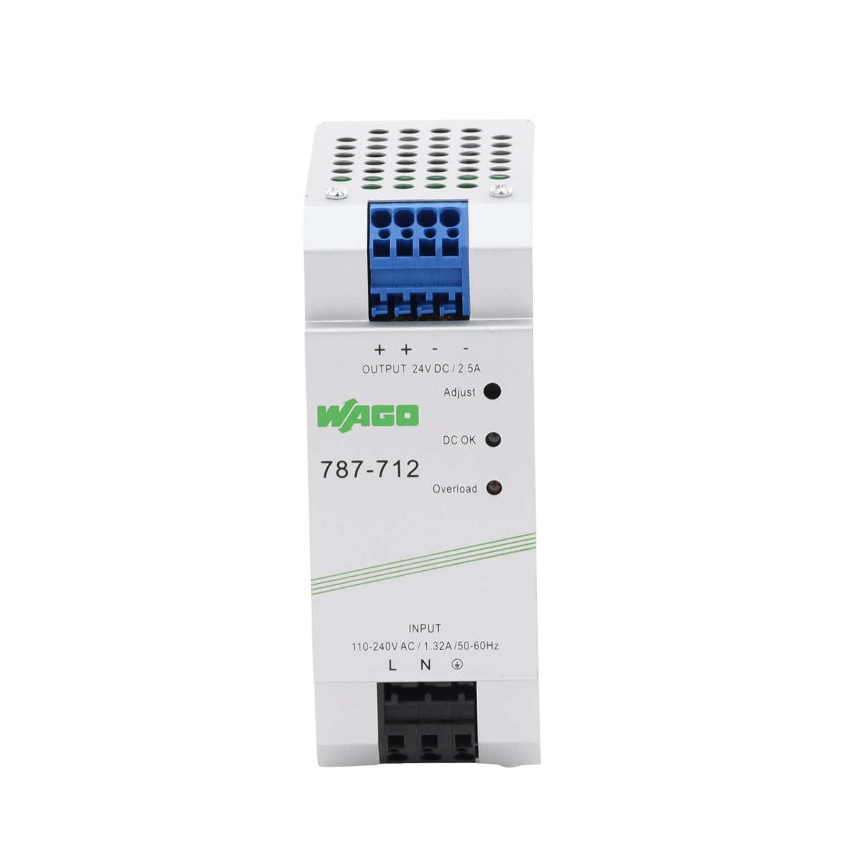 Fuentes de PoderWAGO787-712Fuente de Alimentación WAGO 787 - 712 · 24V DC · 2.5A · 60W · ECO · Carril DIN · CAGE CLAMP® · IP20 - SILYMX