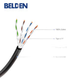 Bobina de Cable Belden Cat5e UTP Planta Externa de 4 Pares 305 Metros Negro 7997A 0101000 - SILYMX