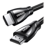 Cable HDMI 2.1 de Nylon Trenzado / 1 Metro (3.28 Pies) / 8K@60Hz/4K@120Hz / eARC (Canal de Retorno de Audio) / HDR10+ / VVR / HEC (Canal Ethernet HDMI) / ALLM / 3D / Dolby Atmos / Dolby Vision / 48 Gbps / Mayor Duración. UGREEN - Imagen 1
