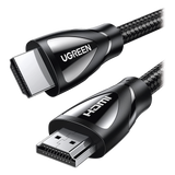 Cable HDMI 2.1 de Nylon Trenzado / 5 Metros (16.40 Pies) / 8K@60Hz/4K@120Hz / eARC (Canal de Retorno de Audio) / HDR10+ / VVR / HEC (Canal Ethernet HDMI) / ALLM / 3D / Dolby Atmos / Dolby Vision / 48 Gbps / Mayor Duración UGREEN - Imagen 1