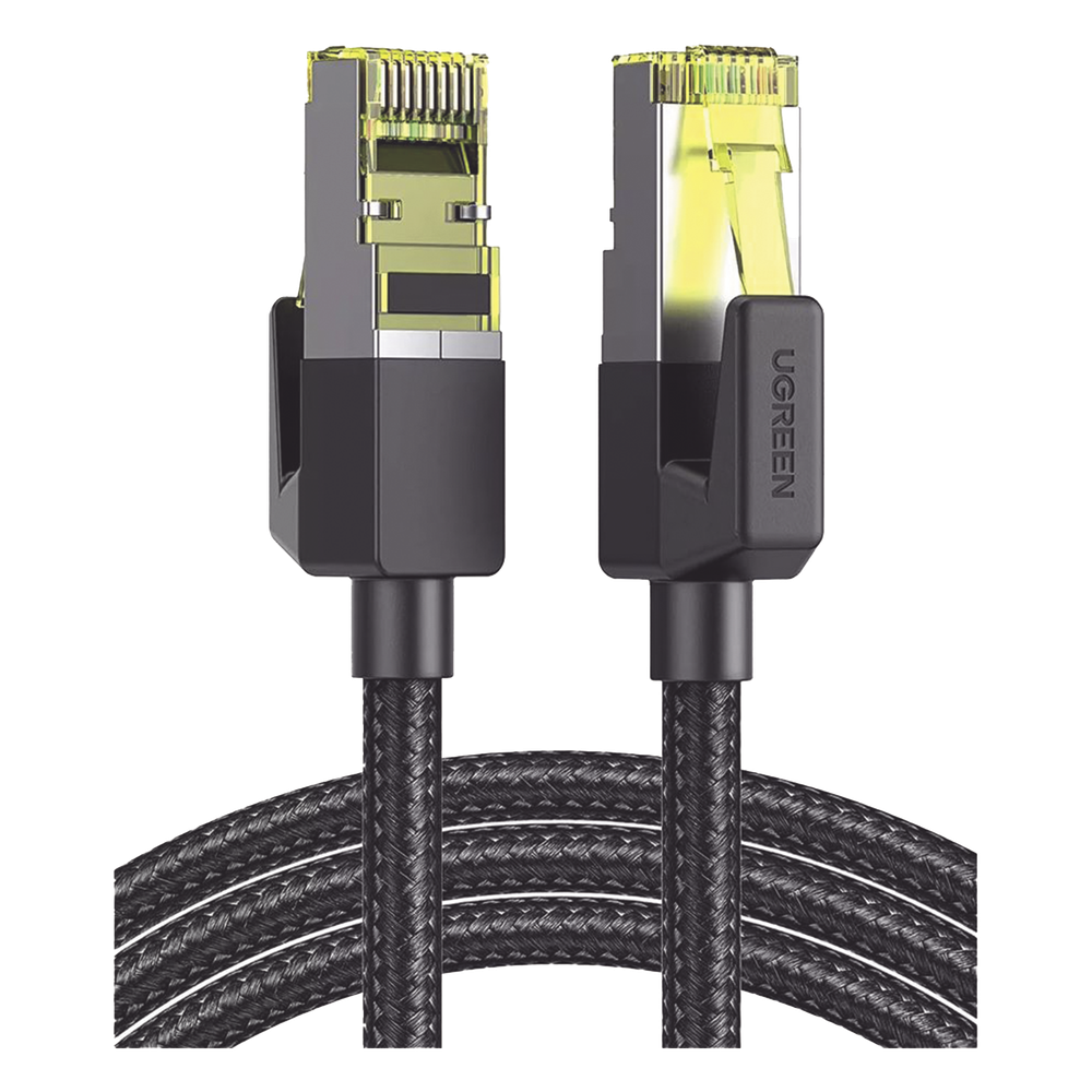 Cable Ethernet Cat7 F/FTP 1m (3.28ft) 10 Gbps 600 MHz Malla Nylon UGREEN 80421 - Imagen 1
