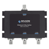Divisor de potencia de 3 vías para la distribución de señal a tres antenas de servicio | 4.8 dB de pérdida por puerto | Conectores F hembra WILSONPRO / WEBOOST - Imagen 1