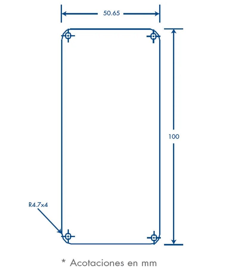 Tapa final de Aluminio para canaleta INKA151 INKA-151-F - SILYMX