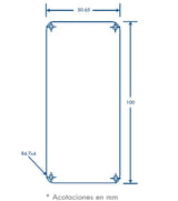 Tapa final de Aluminio para canaleta INKA151 INKA-151-F - SILYMX