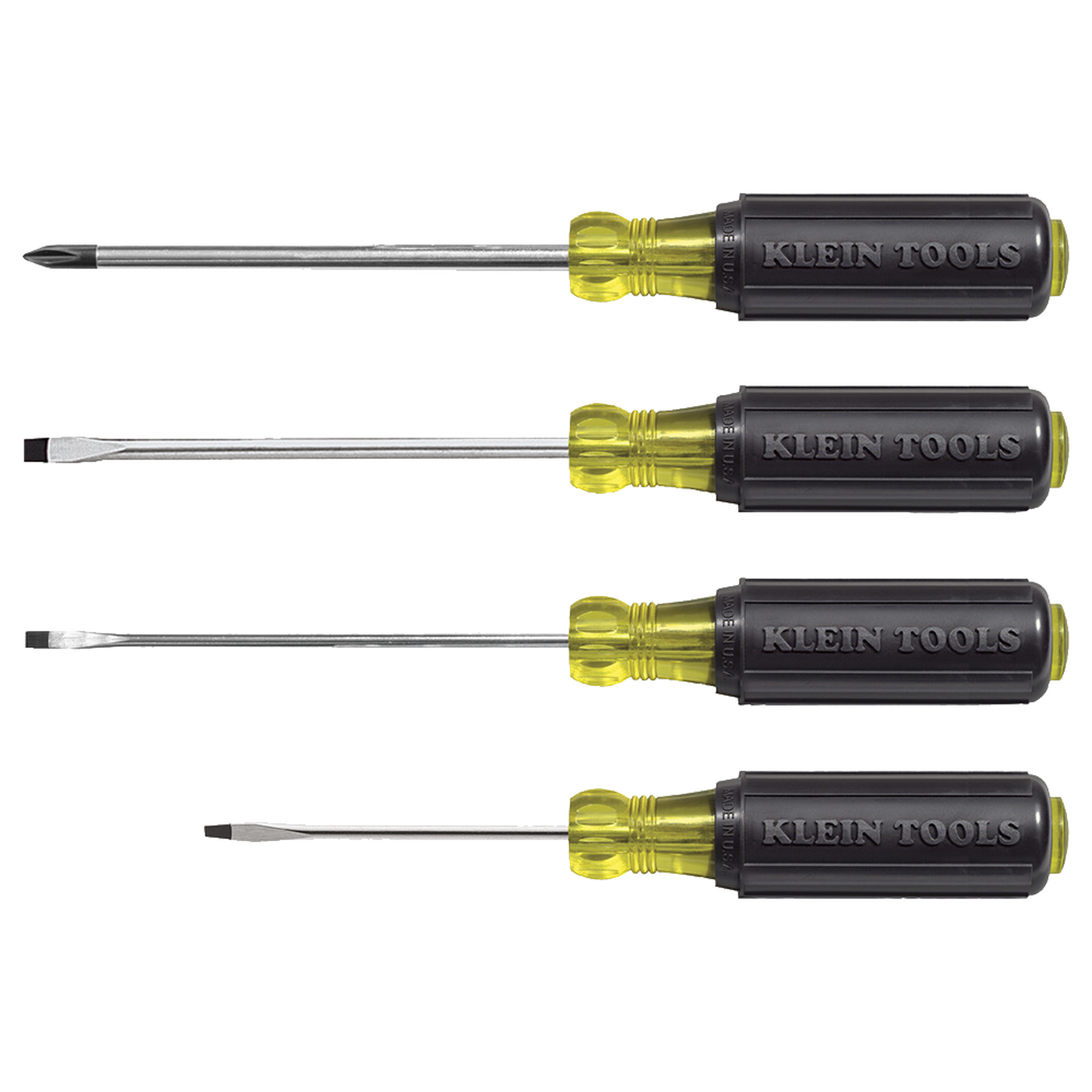 Juego de desarmadores miniatura de punta ranurada y Phillips de 4 piezas KLEIN TOOLS 85484 - SILYMX