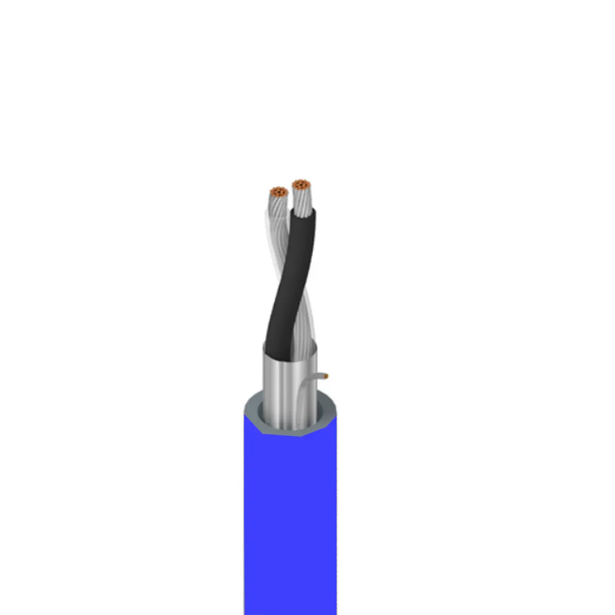 Bobina de Cable Belden 2x18 Blindado de Señal Instrumentación 305 Metros Aazul 8760 0061000 - SILYMX