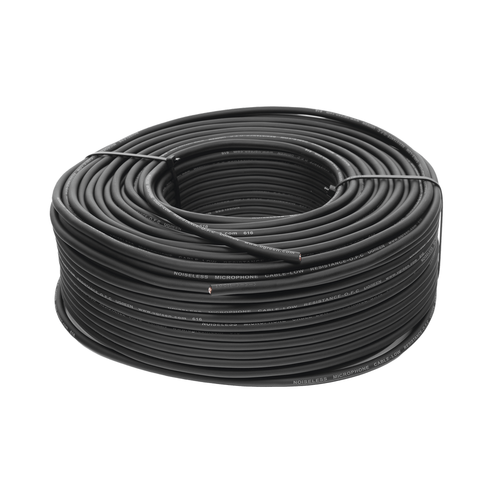 Cable para Micrófono de 100 Metros Compatible con Conectores XLR, 6.5 mm, 3.5 mm y RCA PVC Marcado por Metro Alta Fidelidad Núcleo de Cobre Puro 90304 - SILYMX