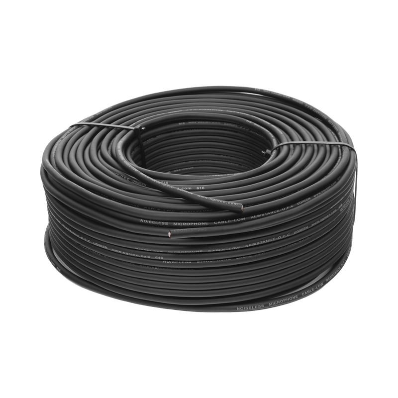 Cable para Micrófono de 100 Metros Compatible con Conectores XLR, 6.5 mm, 3.5 mm y RCA PVC Marcado por Metro Alta Fidelidad Núcleo de Cobre Puro 90304 - SILYMX