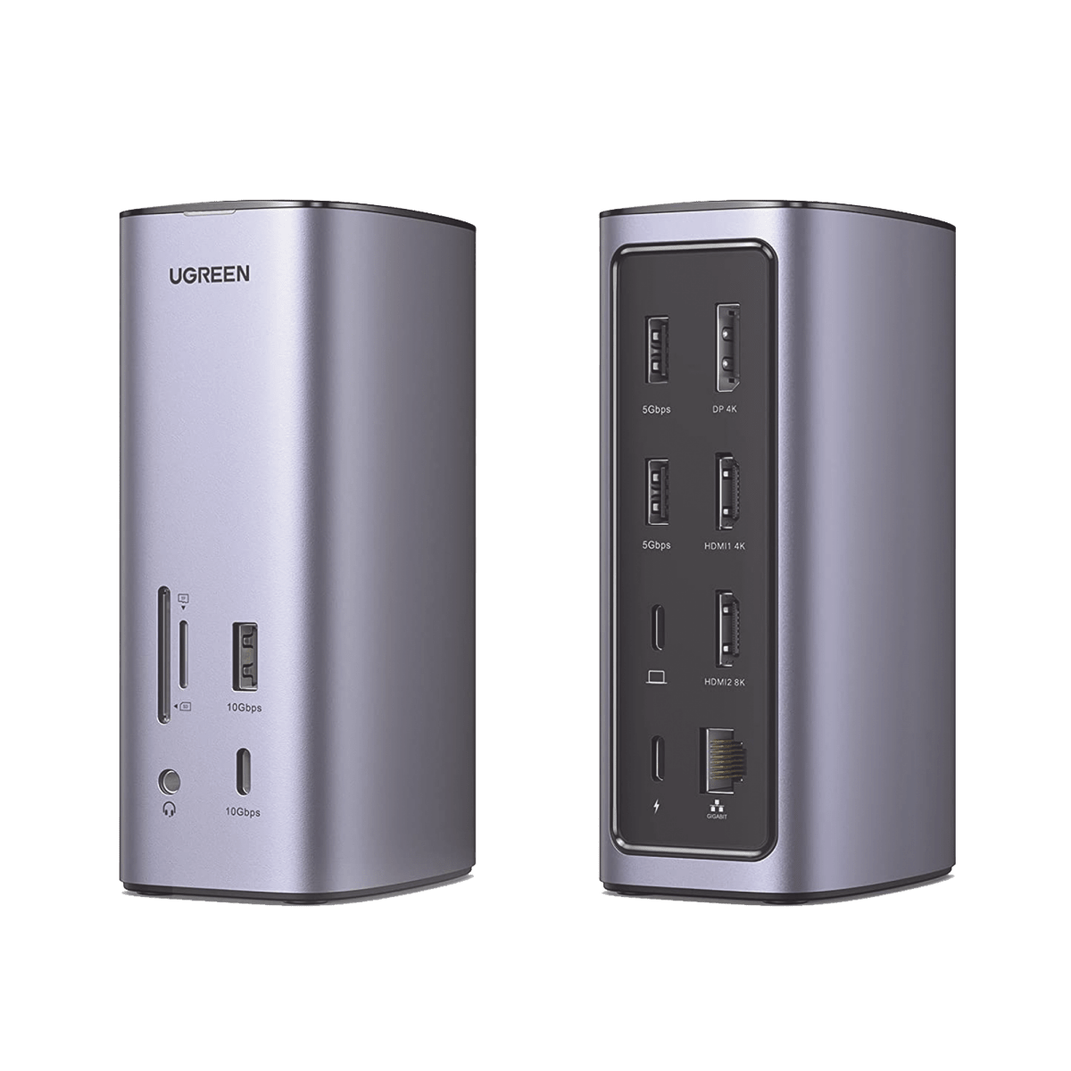 Accesorios para Computadora y SmartphonesUGREEN90325Docking Station USB - C 12 en 1 8K/4K Triple Pantalla 100W 10Gbps | UGREEN 90325 - SILYMX