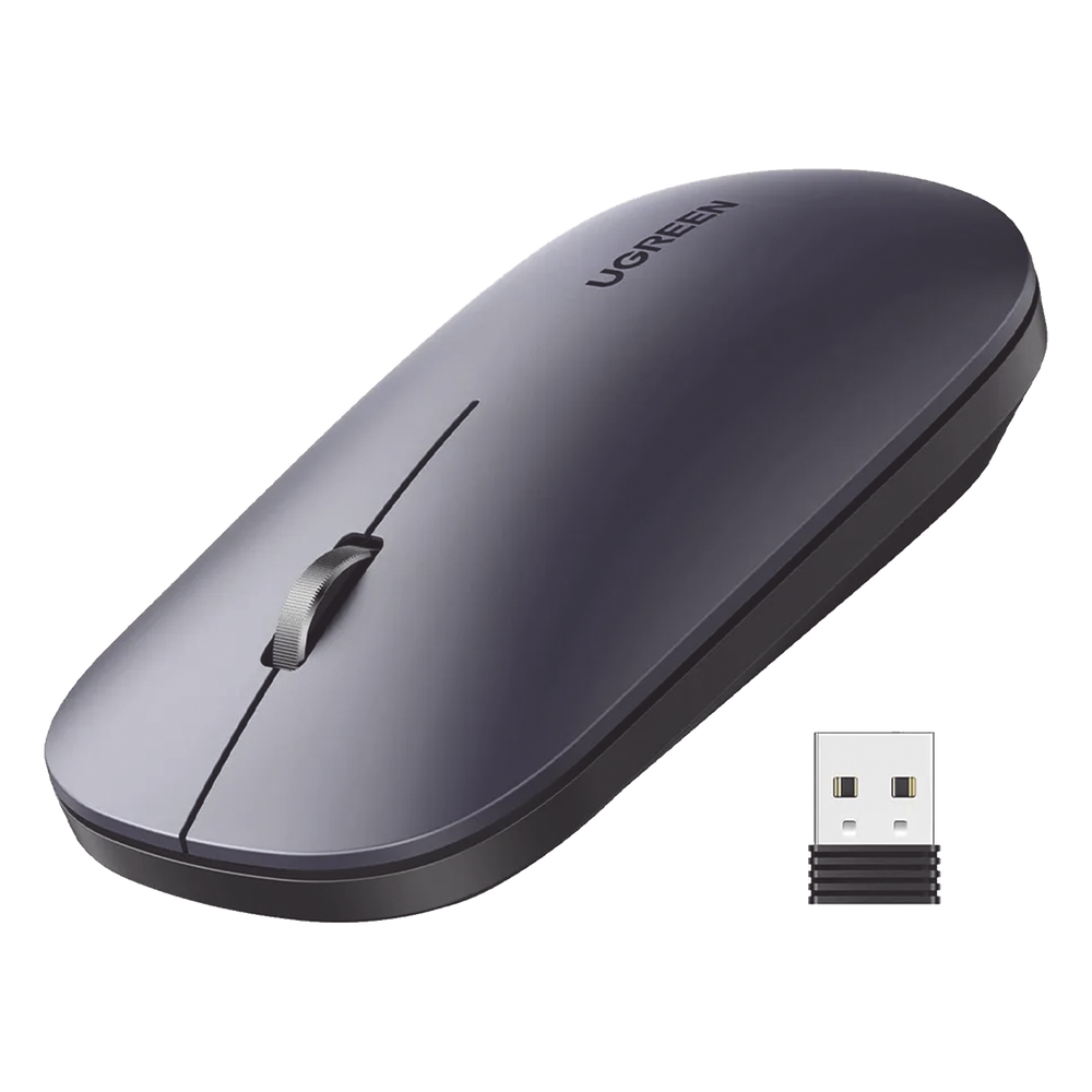 Mouse Inalámbrico 2.4 GHz Silencioso 40 dB DPI 1000-4000 Ultra Delgado 3 cm Negro UGREEN 90372 - Imagen 1