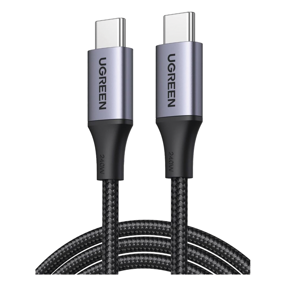Cable USB-C a USB-C 2m (6.6ft) Carga 240W PD3.1 480 Mbps Aluminio Nylon Trenzado UGREEN 90440 - Imagen 1