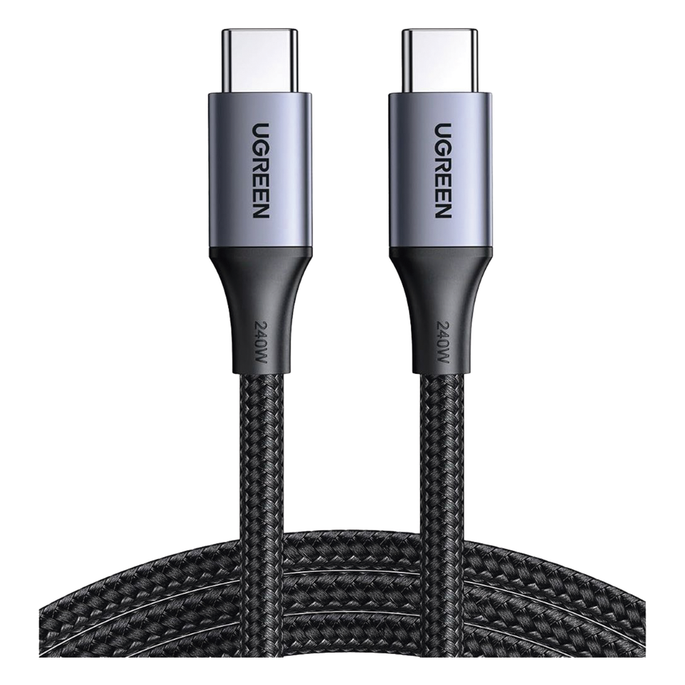 Cable USB-C a USB-C 2m (6.6ft) Carga 240W PD3.1 480 Mbps Aluminio Nylon Trenzado UGREEN 90440 - Imagen 2