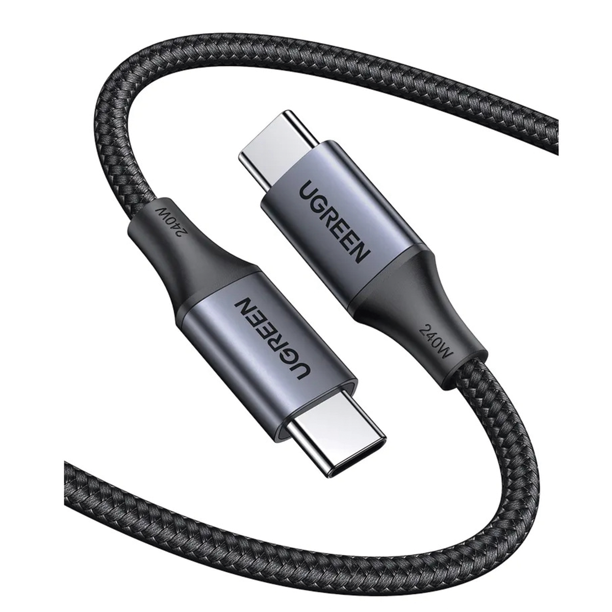 Cable USB-C a USB-C 2m (6.6ft) Carga 240W PD3.1 480 Mbps Aluminio Nylon Trenzado UGREEN 90440 - Imagen 5