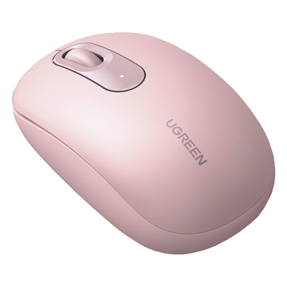 Mouse Inalámbrico Silencioso 2.4 GHz 10 m 2400 DPI 3 Botones Dusty Pink UGREEN 90686 - Imagen 1