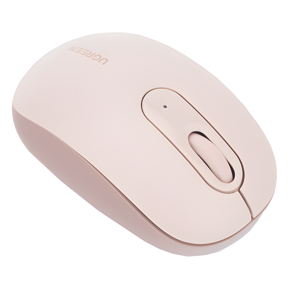 Mouse Inalámbrico Silencioso 2.4 GHz 10 m 2400 DPI 3 Botones Dusty Pink UGREEN 90686 - Imagen 5