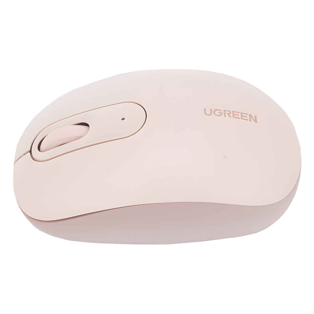 Mouse Inalámbrico Silencioso 2.4 GHz 10 m 2400 DPI 3 Botones Dusty Pink UGREEN 90686 - Imagen 6