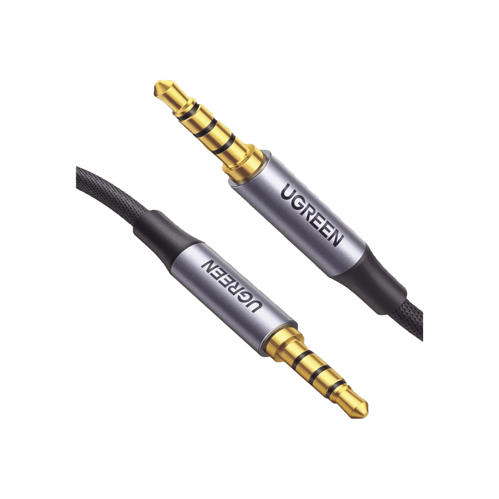 Cable Auxiliar de 3.5mm Cable Audio Estéreo Núcleo de Alambre de Cobre Esmaltado Carcasa de Aluminio Azul + Nylon Trenzado Soporta Micrófono 5 Metros  90788 - SILYMX