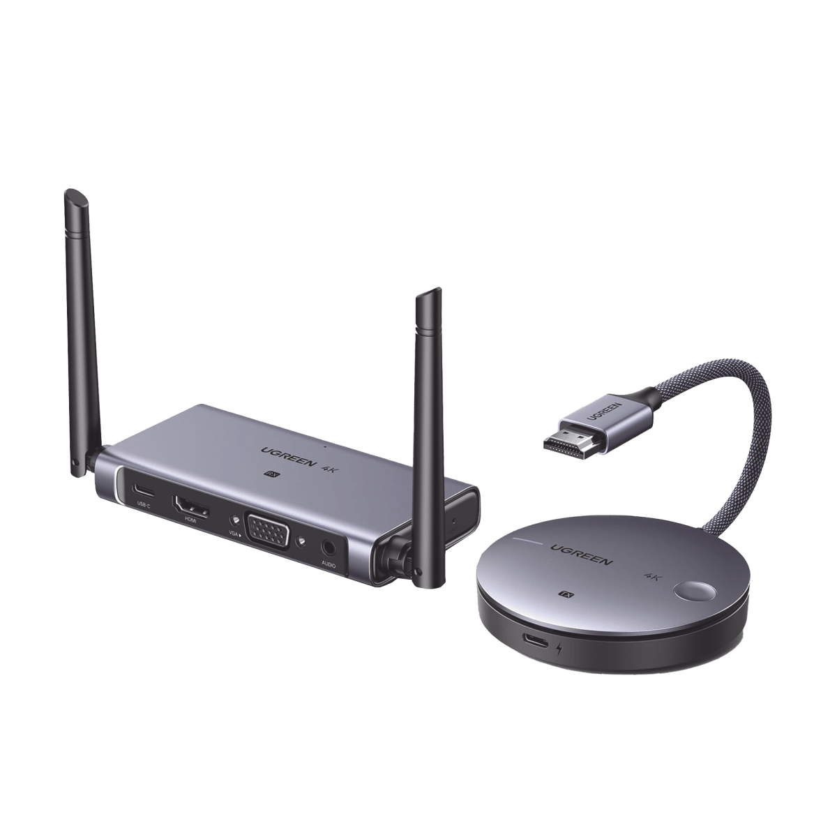 Kits Extensores, Convertidores , Divisores, HDMI, VGA, DVIUGREEN90909ATransmisor Receptor Inalambrico HDMI 50m Salida HDMI VGA Audio 3.5mm 3D UGREEN 90909A - SILYMX