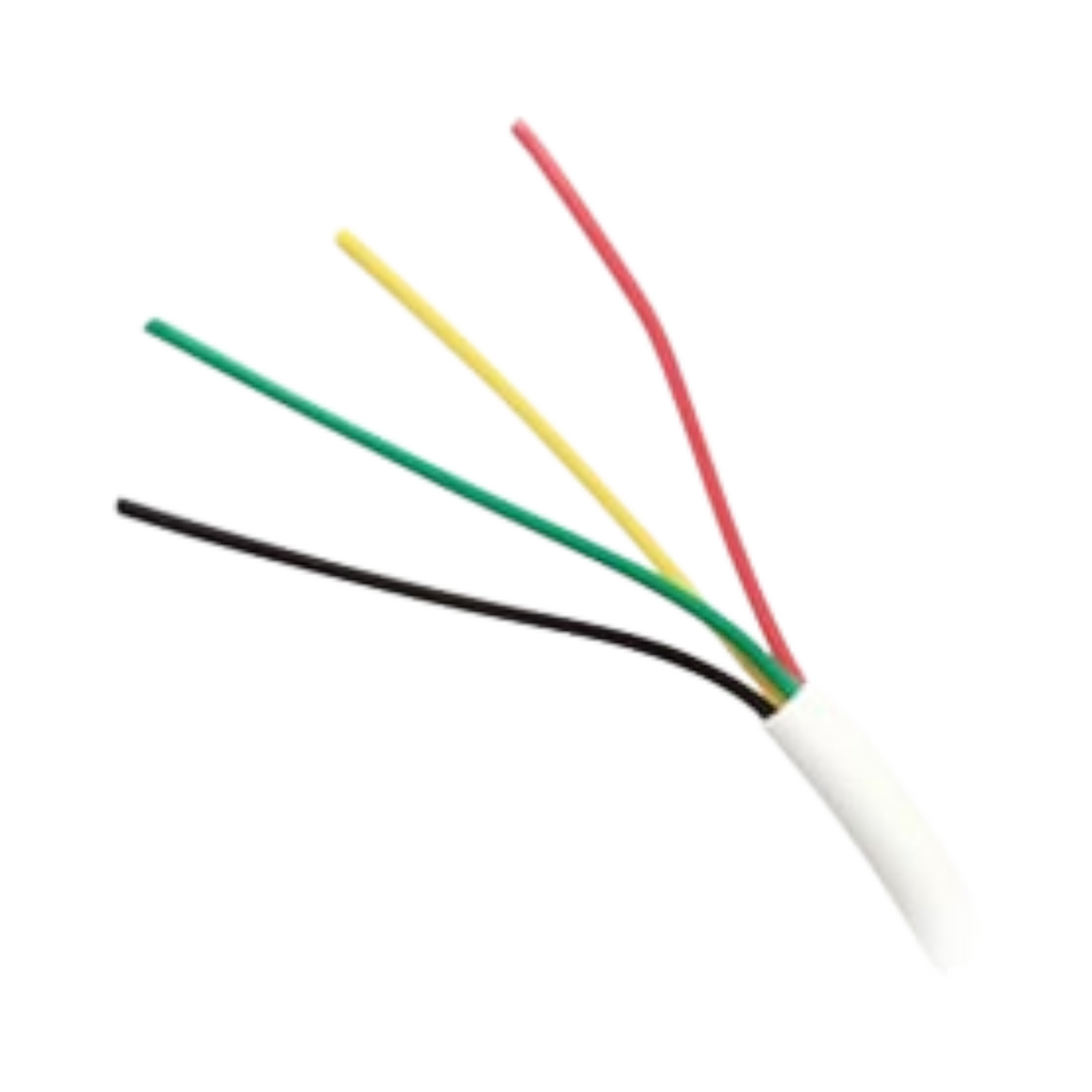 Cable Viakon 4x18 AWG PVC Antiflama Blanco 305 m CMR UL1666 para Alarmas y Control de Acceso  92-73