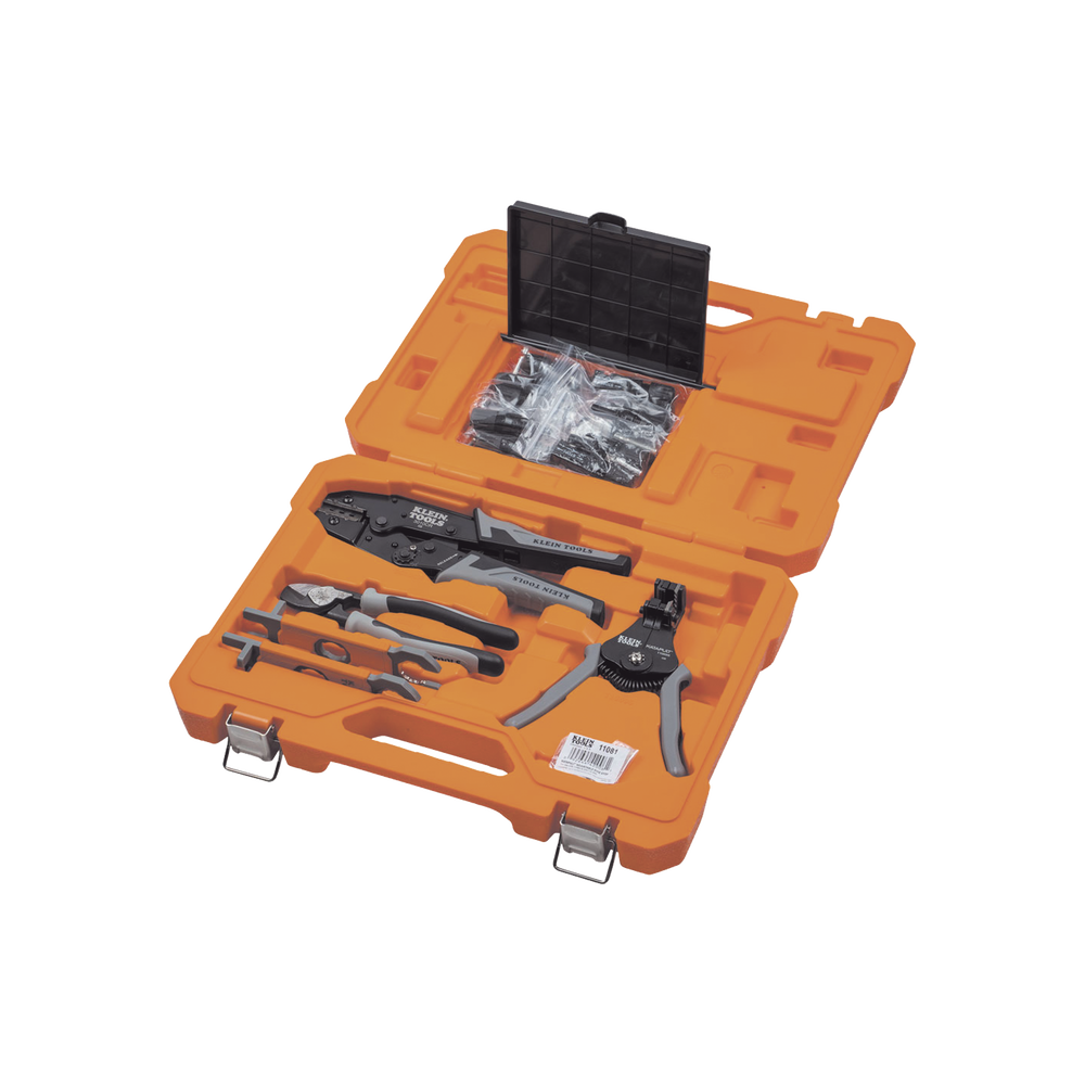 Juego de Herramientas de Conexión Fotovoltaica Solar 6 Piezas: Estuche 2 Llaves Aisladas MC4 Cortador 1/0 AWG Al Pelacables 6-12 AWG Sólido y 8-14 AWG Trenzado Ponchadora MC4T 10-14 AWG92919S - SILYMX