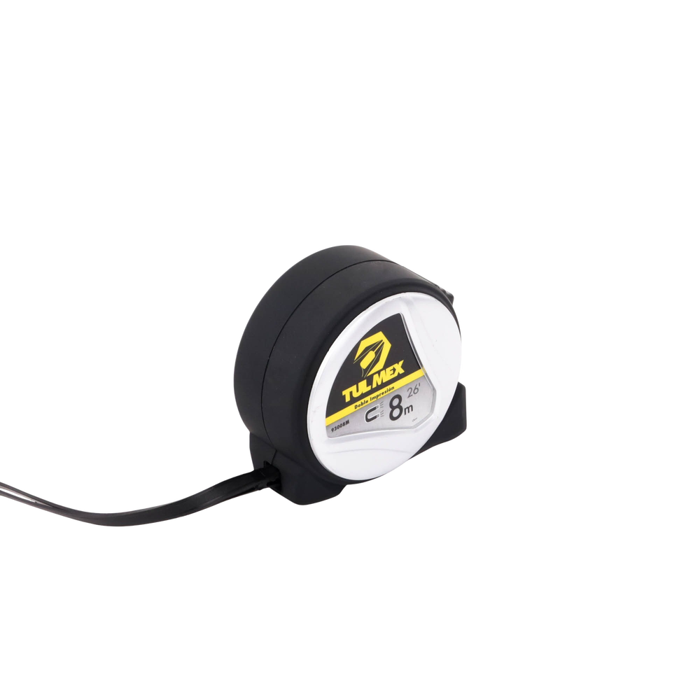 Flexómetro Magnético Cinta de Medir de 8 metros Graduada por Ambos Lados Con Botón de Freno 93008M - SILYMX