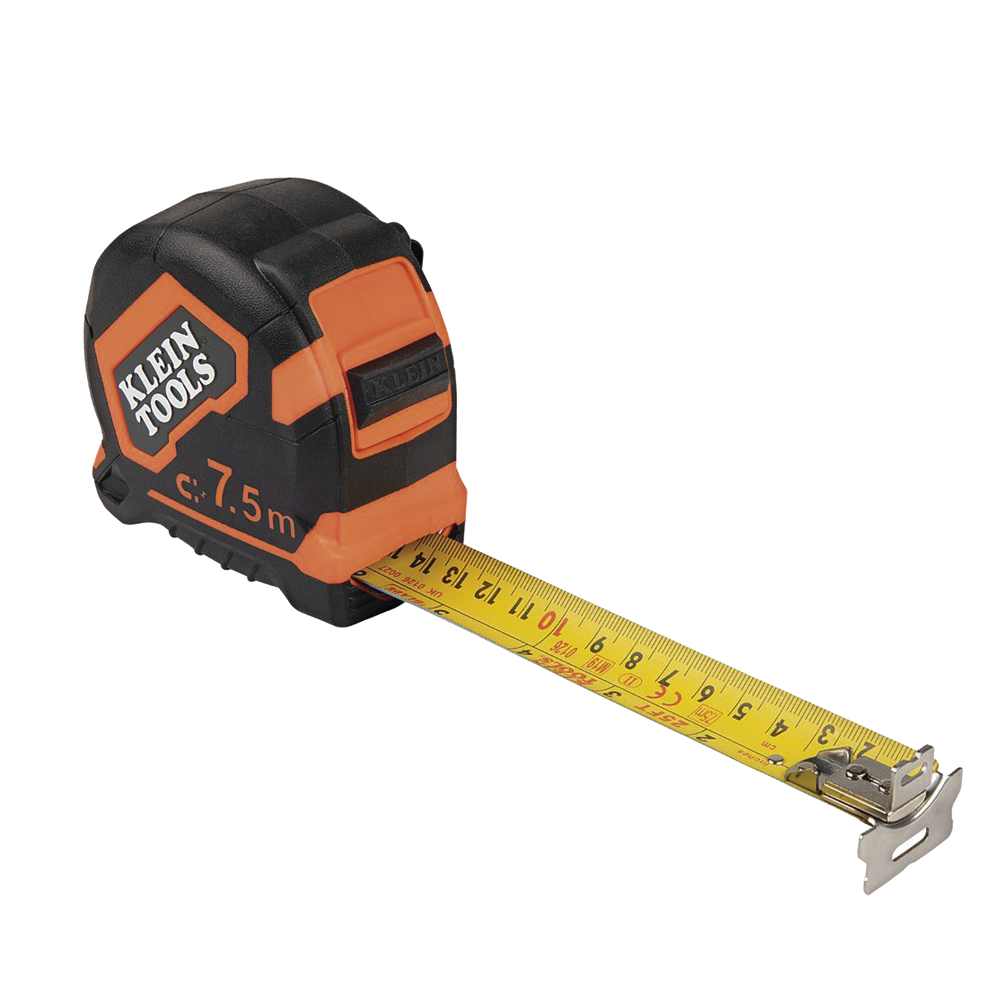 Flexómetro (Cinta de Medir) de 7.5 m con Gancho doble Magnético. Graduada por Ambos Lados y Freno de Alta Velocidad. De Uso Rudo KLEIN TOOLS 9375 - SILYMX