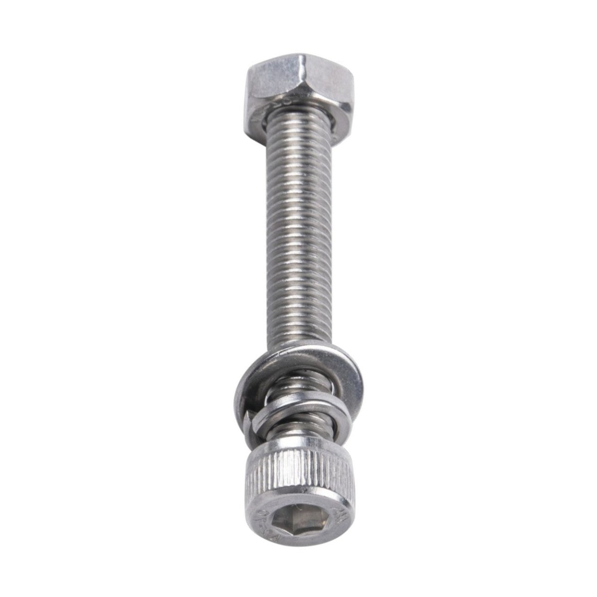 FijaciónDMT950-5080-1641 Tornillo Allen Milimétrico de Acero Inoxidable Con 1 Tuerca, 1 Arandela de Presión y 1 Plana 950 - 5080 - 164 - SILYMX