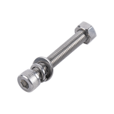 Tornillo Allen Milimétrico de Acero Inoxidable 1.25 x 30 mm Con 1 Tuerca 1 Arandela de Presión y 1 Plana 950-5080-304 - SILYMX