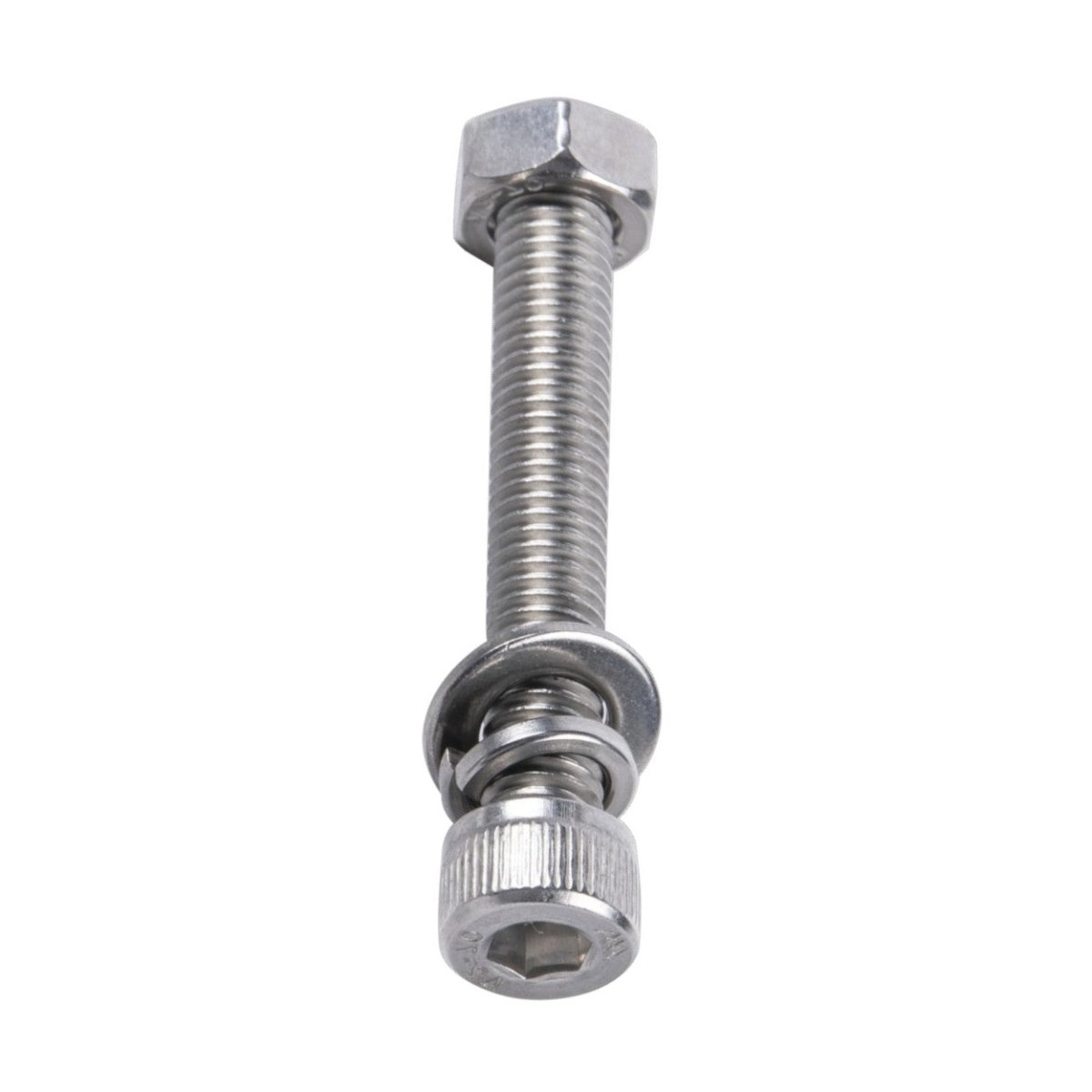 FijaciónDMT950-5080-504Tornillo Allen Milimétrico De Acero Inoxidable Con 1 Tuerca 1 Arandela de Presión y 1 Plana 950 - 5080 - 504 - SILYMX