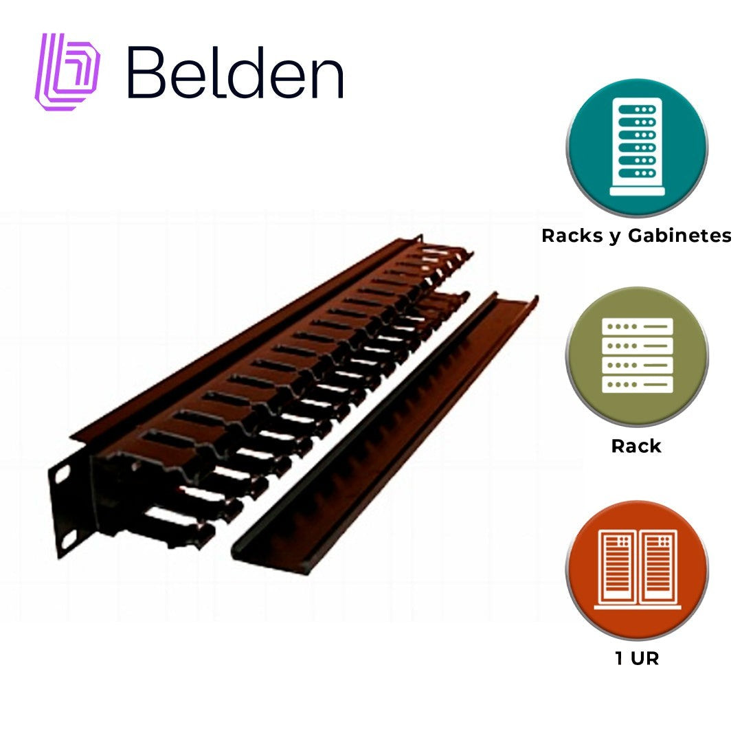 Belden Organizador de Cables para Rack 19'' 1U Negro 9512-1901 - Imagen 3