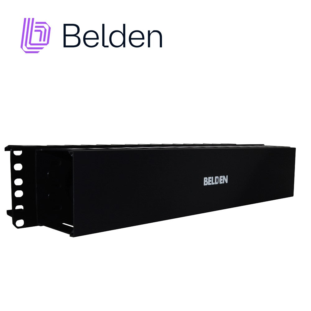 Belden Organizador Horizontal Doble 2UR Negro 9512-1902-FR - Imagen 3