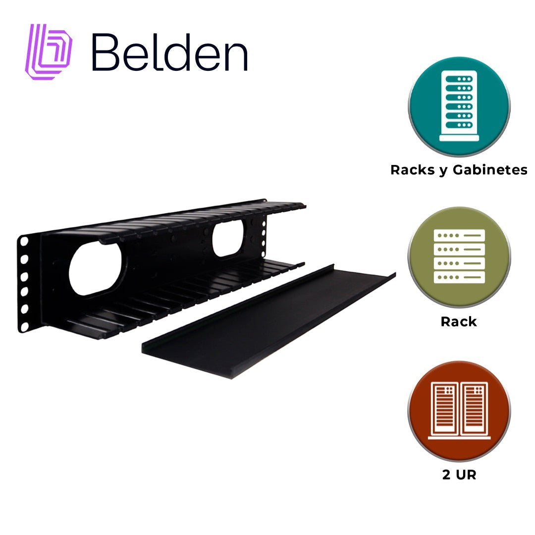 Belden Organizador de Cables 19'' para Montaje en Rack 2U 9512-1902N - Imagen 5