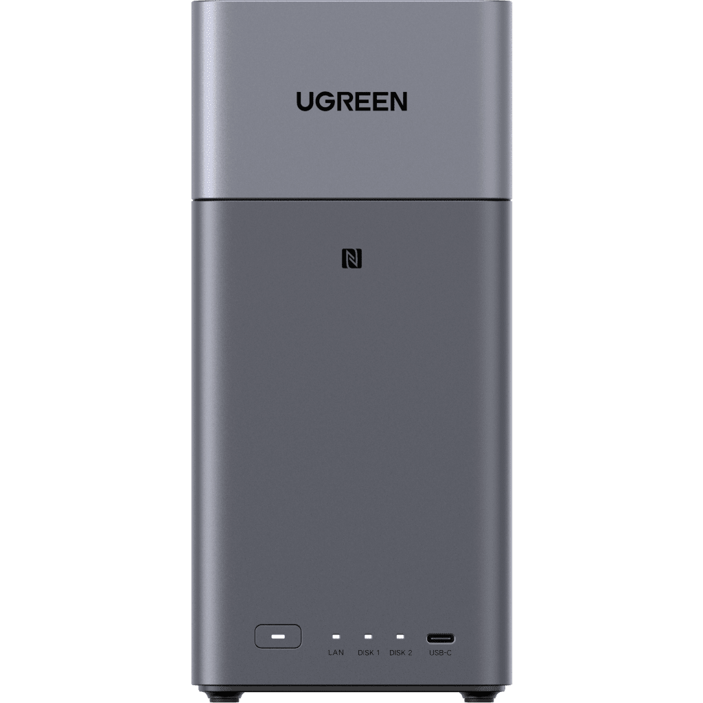 Servidor NASUGREEN95432NAS 2 Bahías 4GB RAM HDMI 4K Gigabit RAID 0/1 NFC USB - C UGREEN NASync DH2300 - SILYMX