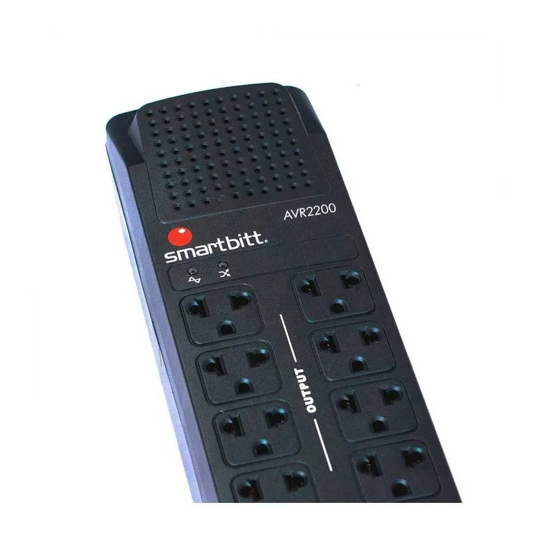 Regulador de voltaje Smartbitt 1100W 2200VA 8 Salidas SBAVR2200 - SILYMX