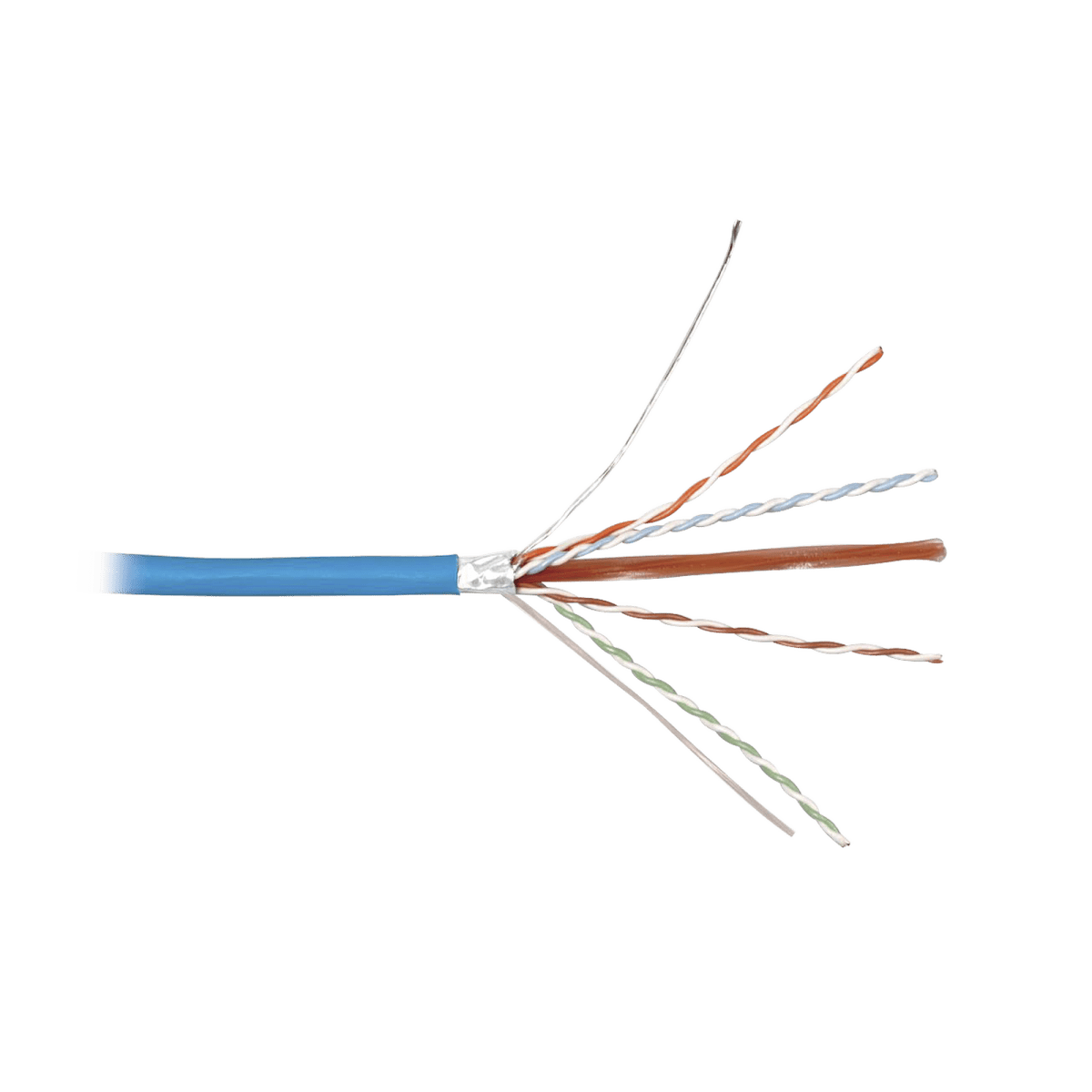 Cables Categoría 6ASIEMON9A6R4-A5Bobina de Cable Blindado F/UTP Z - MAX Cat6A – 4 Pares – 305 m – 10GBase - T – CMR (Riser) – Color Azul 9A6R4 - A5 - SILYMX