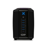 UPS Interactivo de 1000 VA y 500W con 8 terminales de salida: 4 con respaldo 4 con supresión de picos y 5 puertos USB y 1 USB-C R-UPR1008 - SILYMX