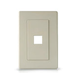 Faceplate Belden 1 Puerto Mdvo Color Gris A0405255 - SILYMX