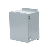 Gabinete de Bisagra Continua NEMA 12 IP66 de Uso en Intemperie 305x254x203 mm De Acero Color Gris - SILYMX