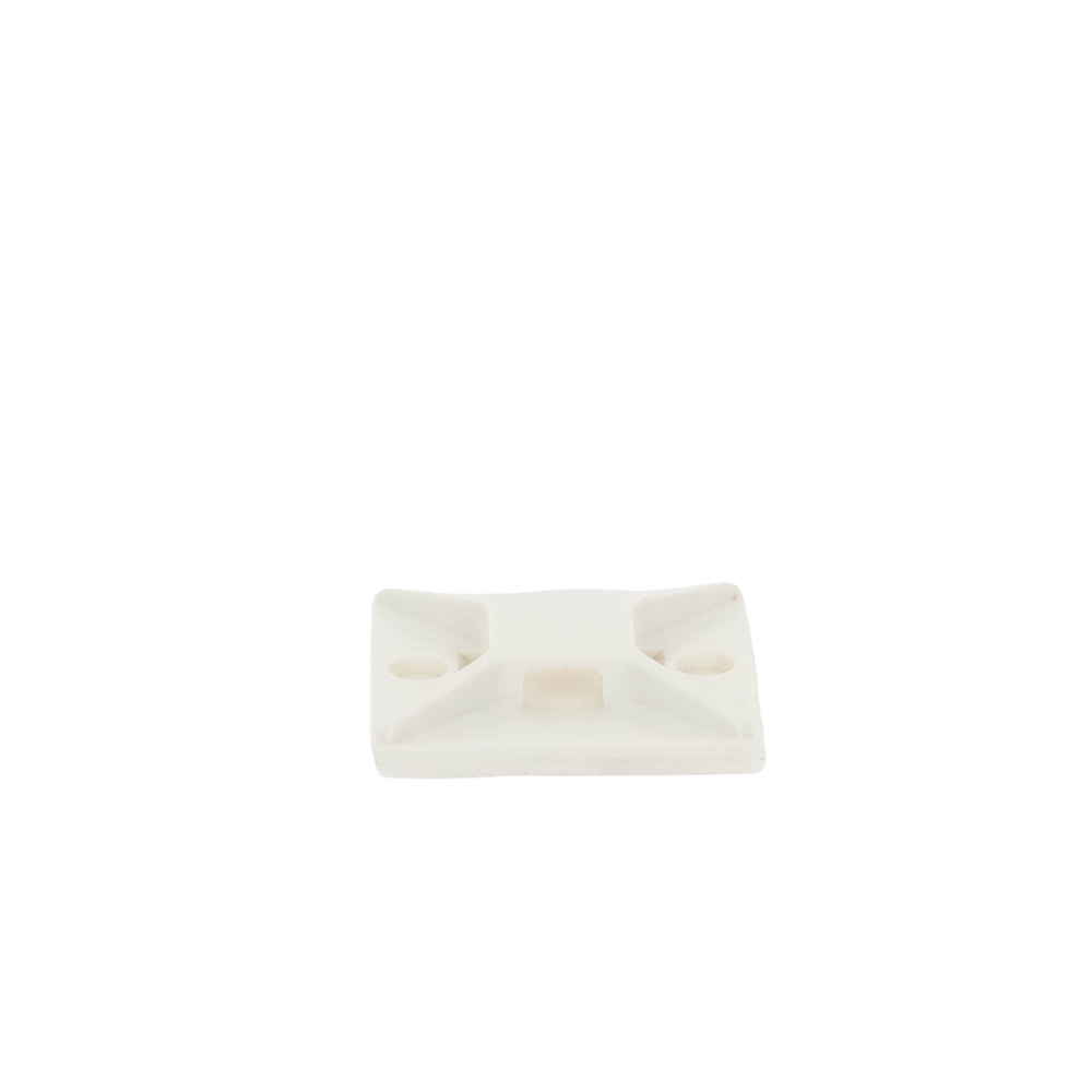 Sujetador Para Cable De 4 Vías Con Adhesivo 25.4 X 25.4Mm (1In X 1In) Color Blanco 1 Pieza ABM2S-A-C - SILYMX