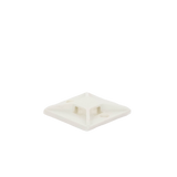 Sujetador Para Cable De 4 Vías Con Adhesivo 25.4 X 25.4Mm (1In X 1In) Color Blanco 1 Pieza ABM2S-A-C - SILYMX