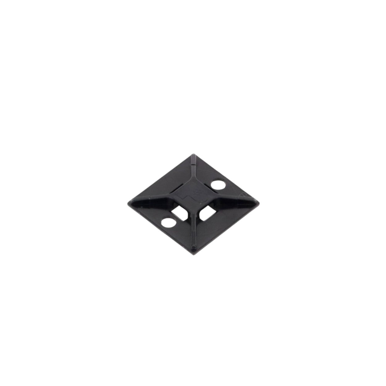 Montaje-Sujetador Para Cable de 4 vías con Adhesivo Acrilico Color Negro Uso en Exterior ABM2S-AT-C0 - SILYMX