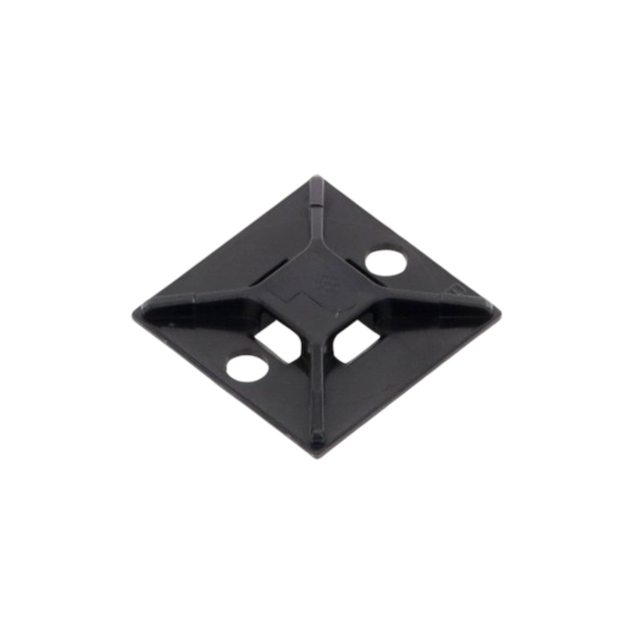 Montaje-Sujetador Para Cable de 4 vías con Adhesivo Acrilico Color Negro Uso en Exterior ABM2S-AT-C0 - SILYMX